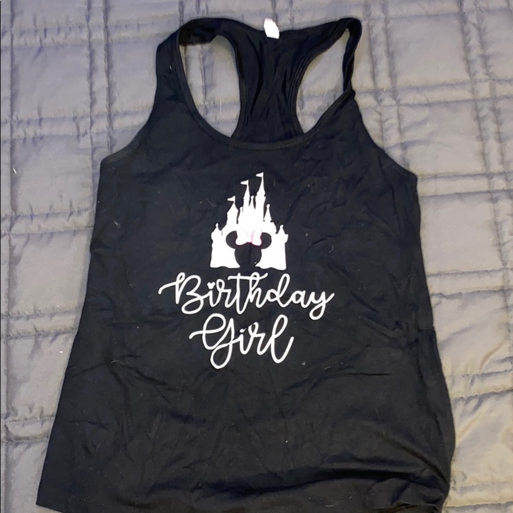 Birthday girl disney tank